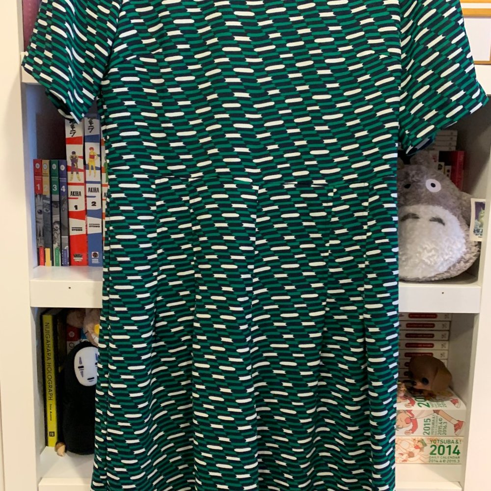 TRAFFIC PEOPLE Grid Print Culotte Jumpsuit - Picture 4 of 16